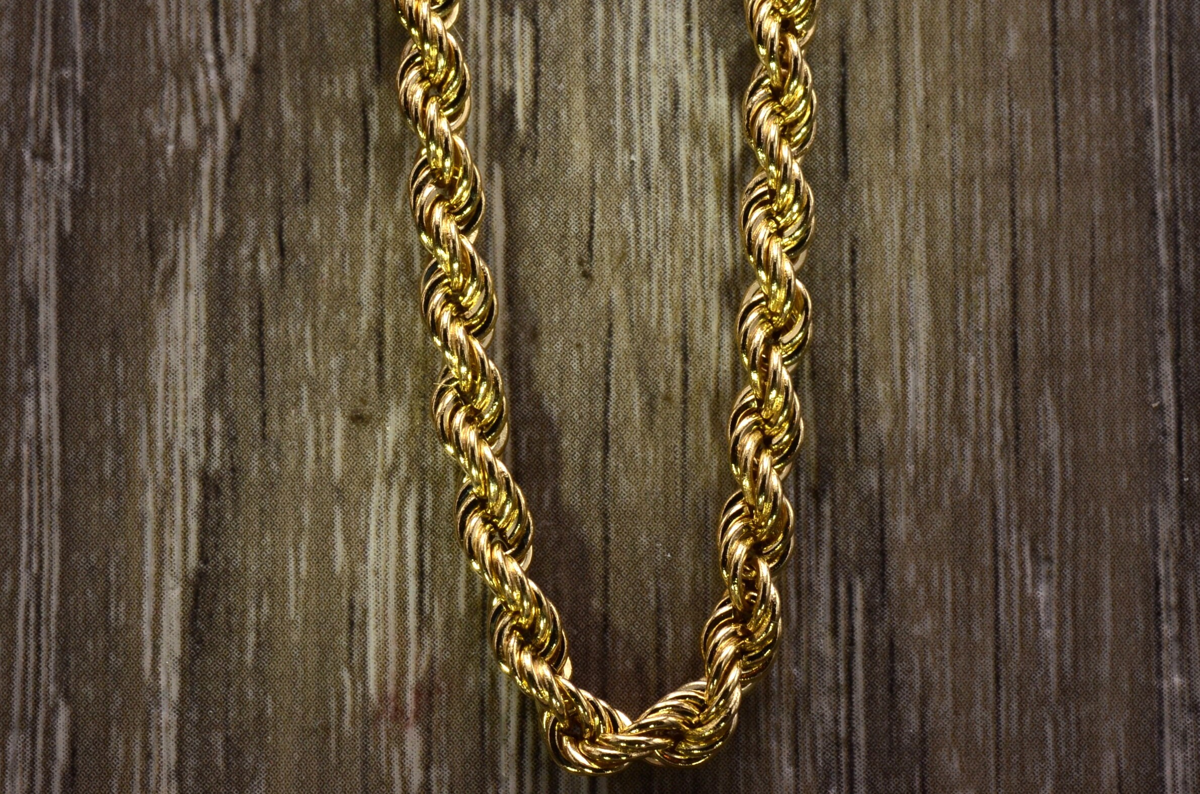 SOLD - The South Gate: Yellow Gold 24 Inch Rope Chain - Image 2