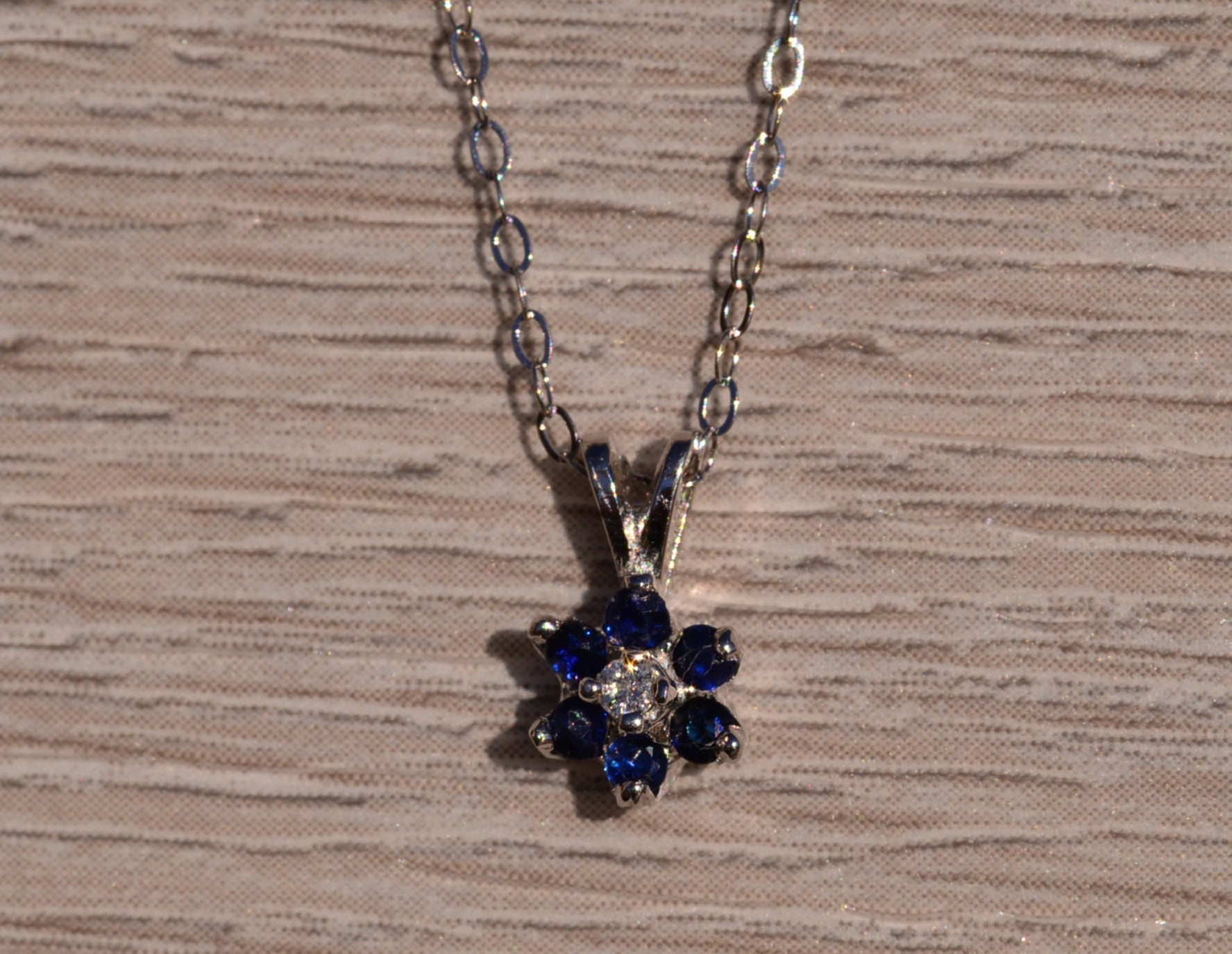 The Kharkiv: Vintage Sapphire and Diamond Necklace - Image 2