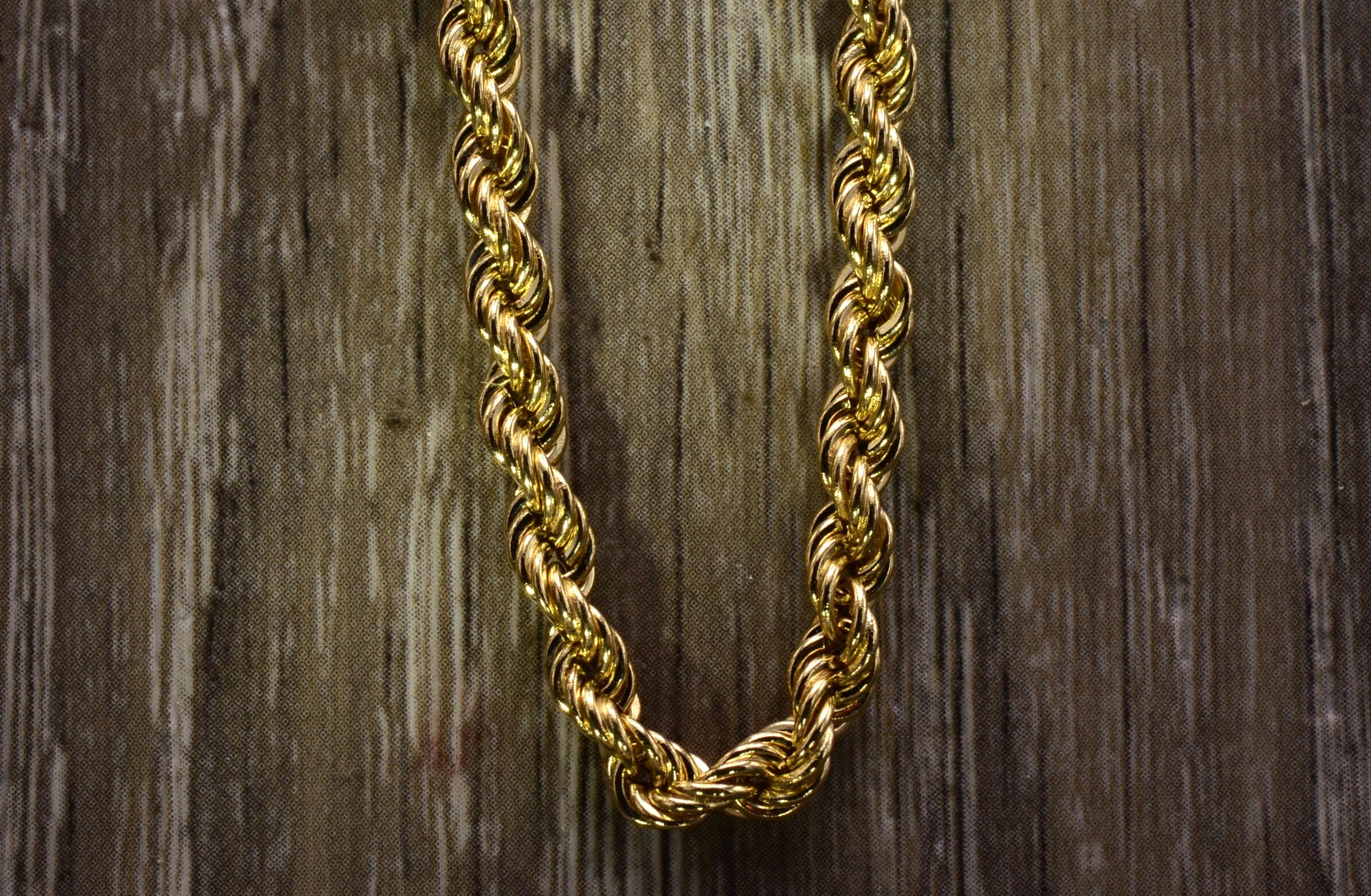 SOLD - The South Gate: Yellow Gold 24 Inch Rope Chain - Image 3