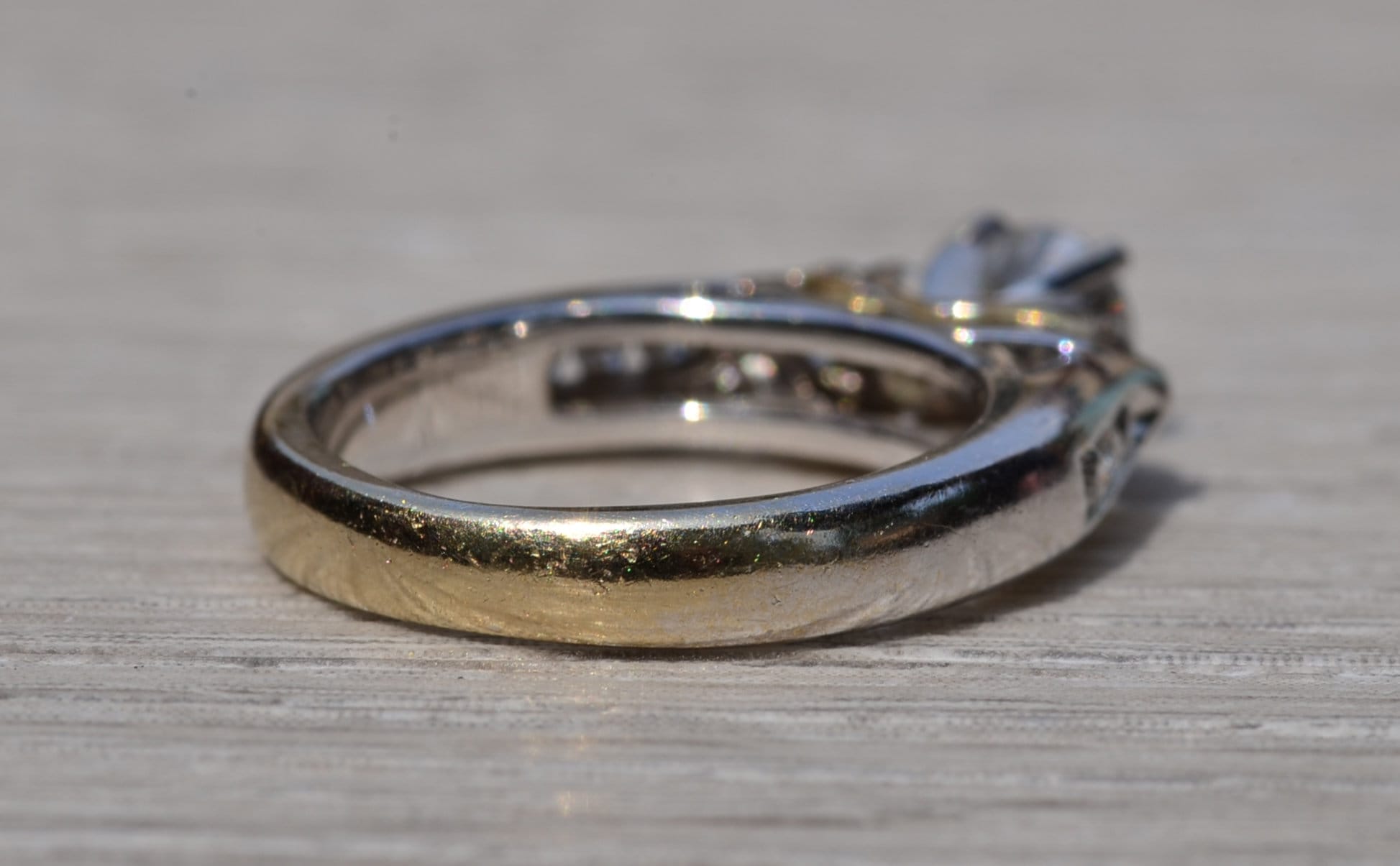 The Boulder Creek: White Gold Engagement Ring with Round Brilliant Cut Center Diamond - Image 5