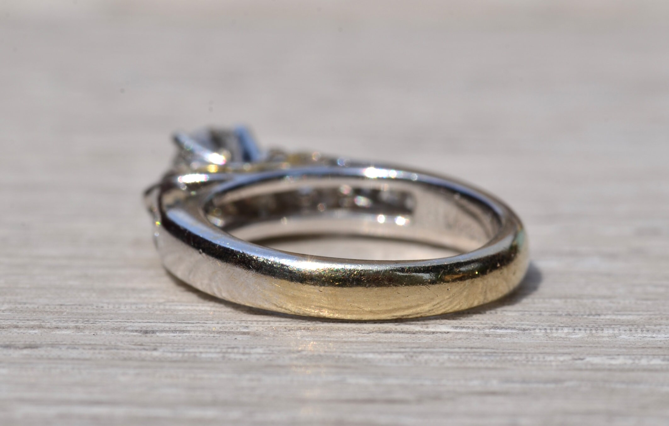 The Boulder Creek: White Gold Engagement Ring with Round Brilliant Cut Center Diamond - Image 4