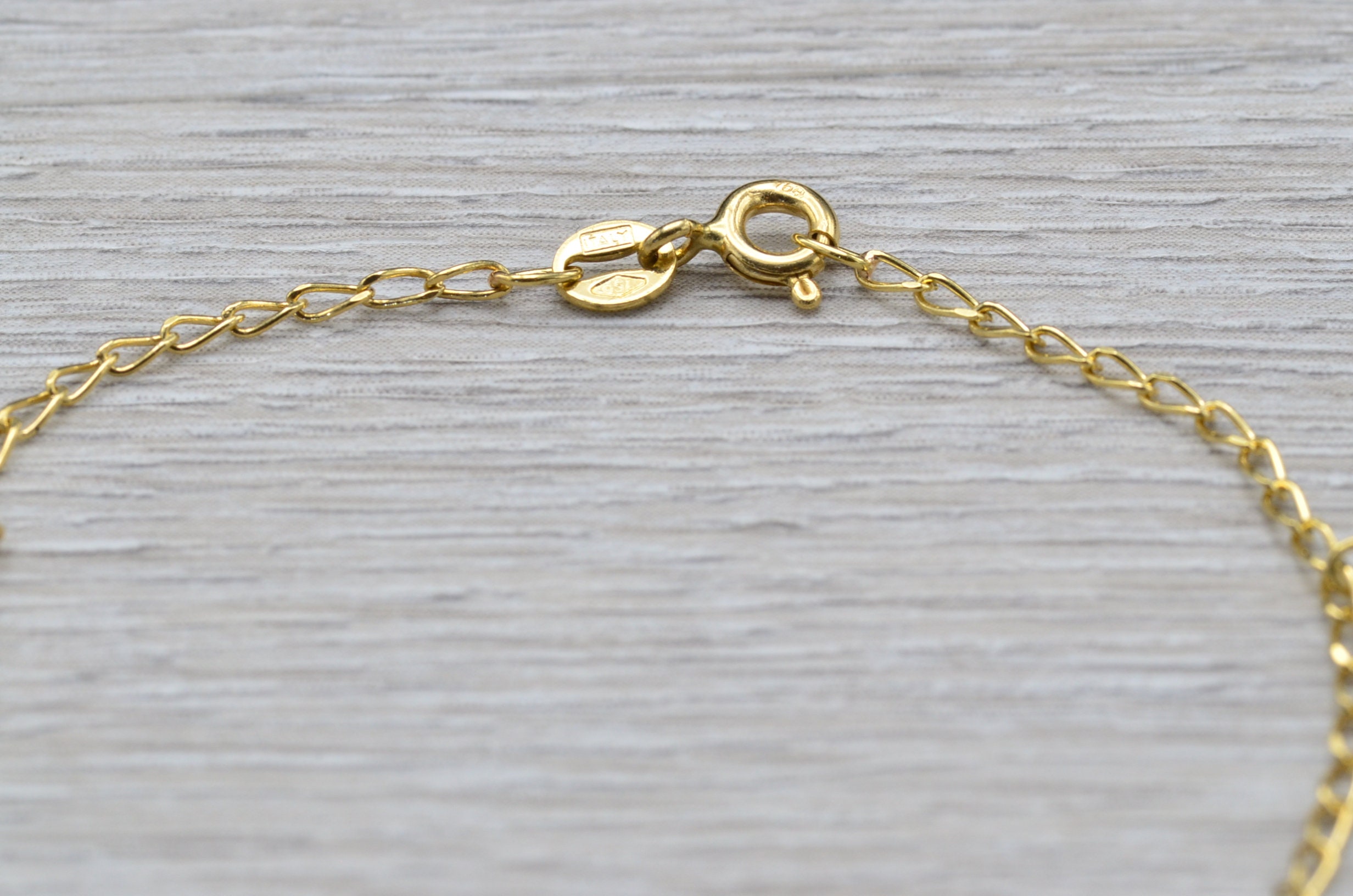 SOLD - The Manchote: Ladies 18K Yellow Gold Penguin Charm Bracelet - Image 4