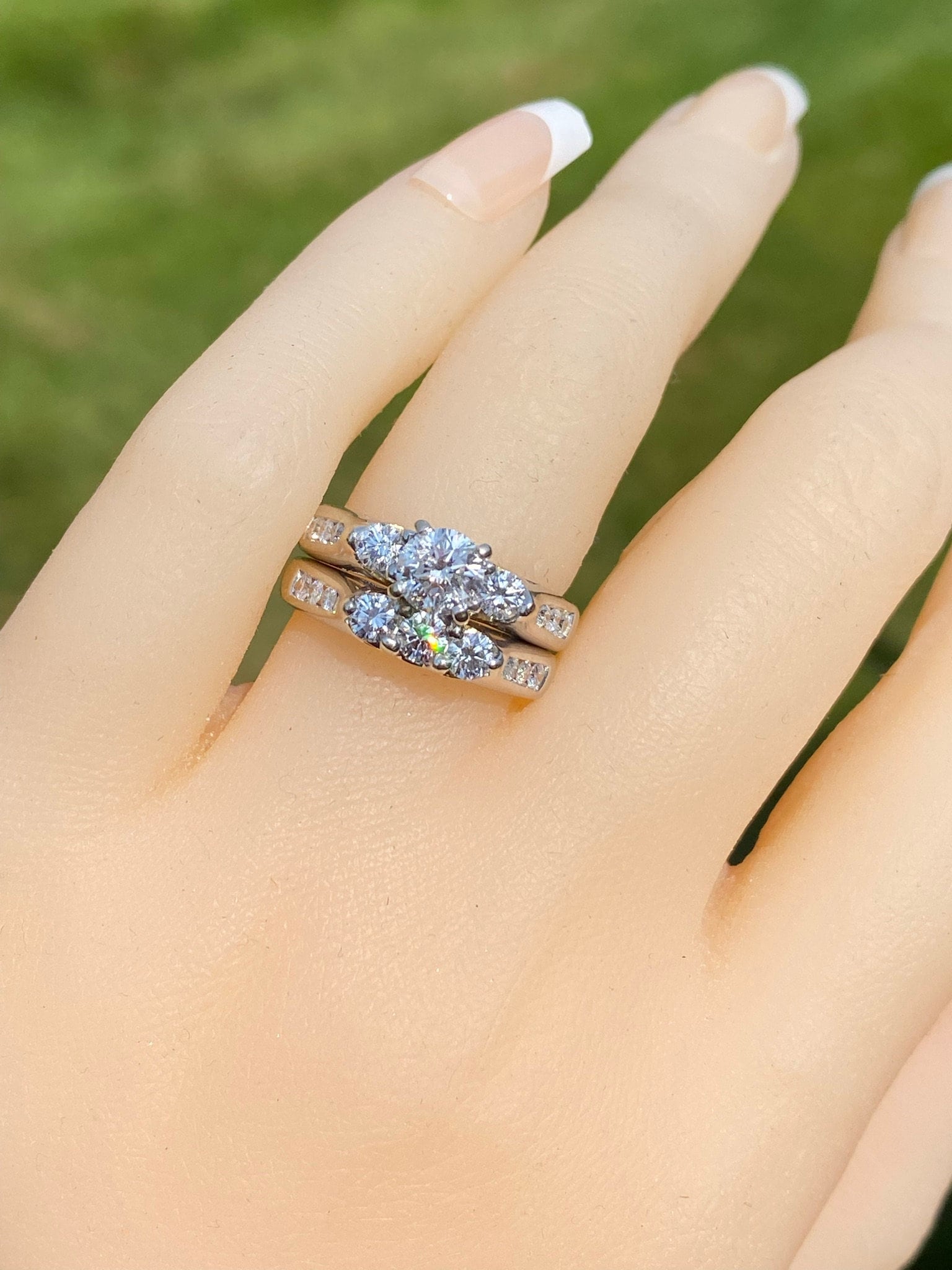 The Boulder Creek: White Gold Engagement Ring with Round Brilliant Cut Center Diamond - Image 10