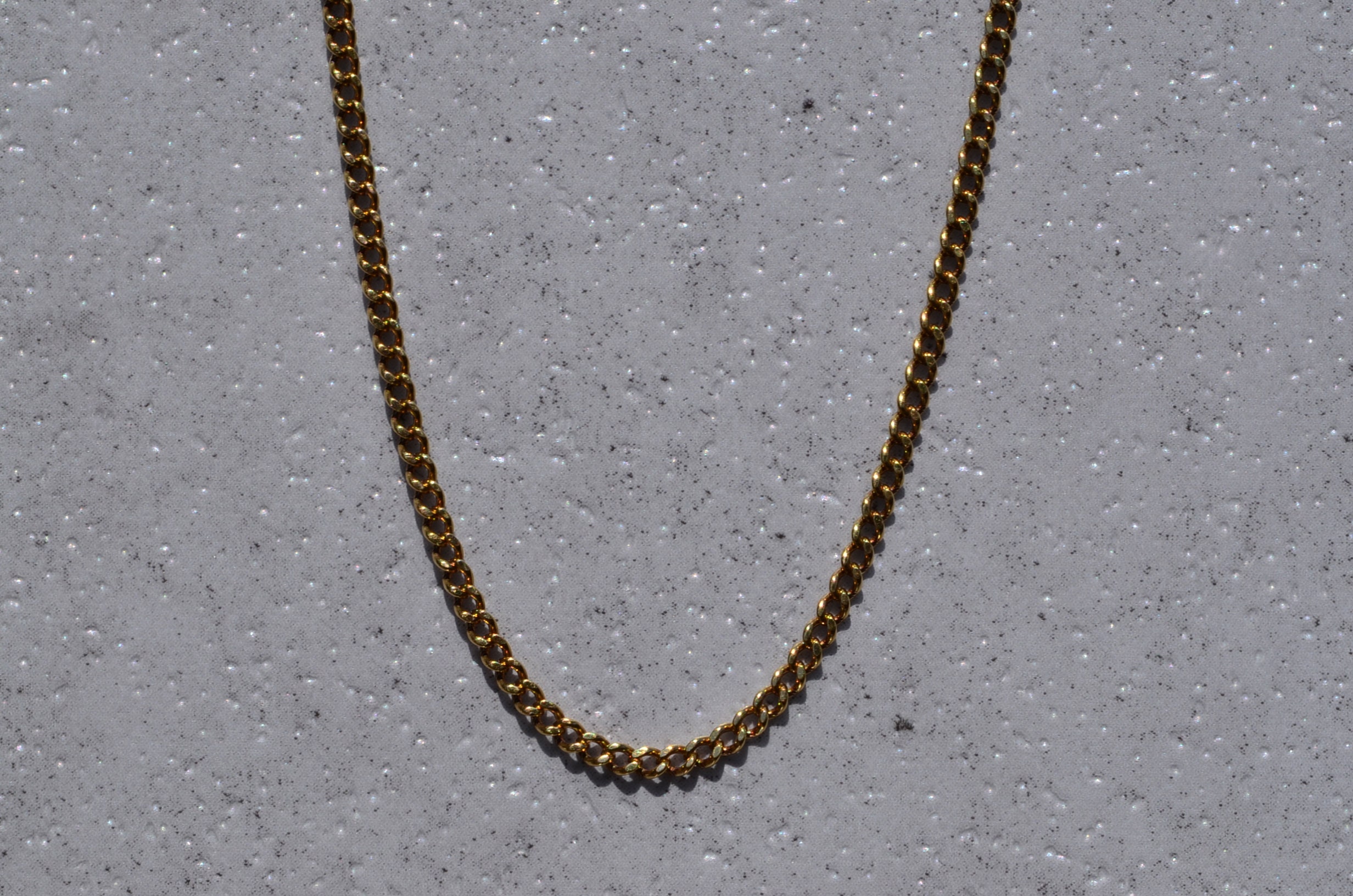 The Curb: Curb Link Style Chain in Yellow Gold - Image 2