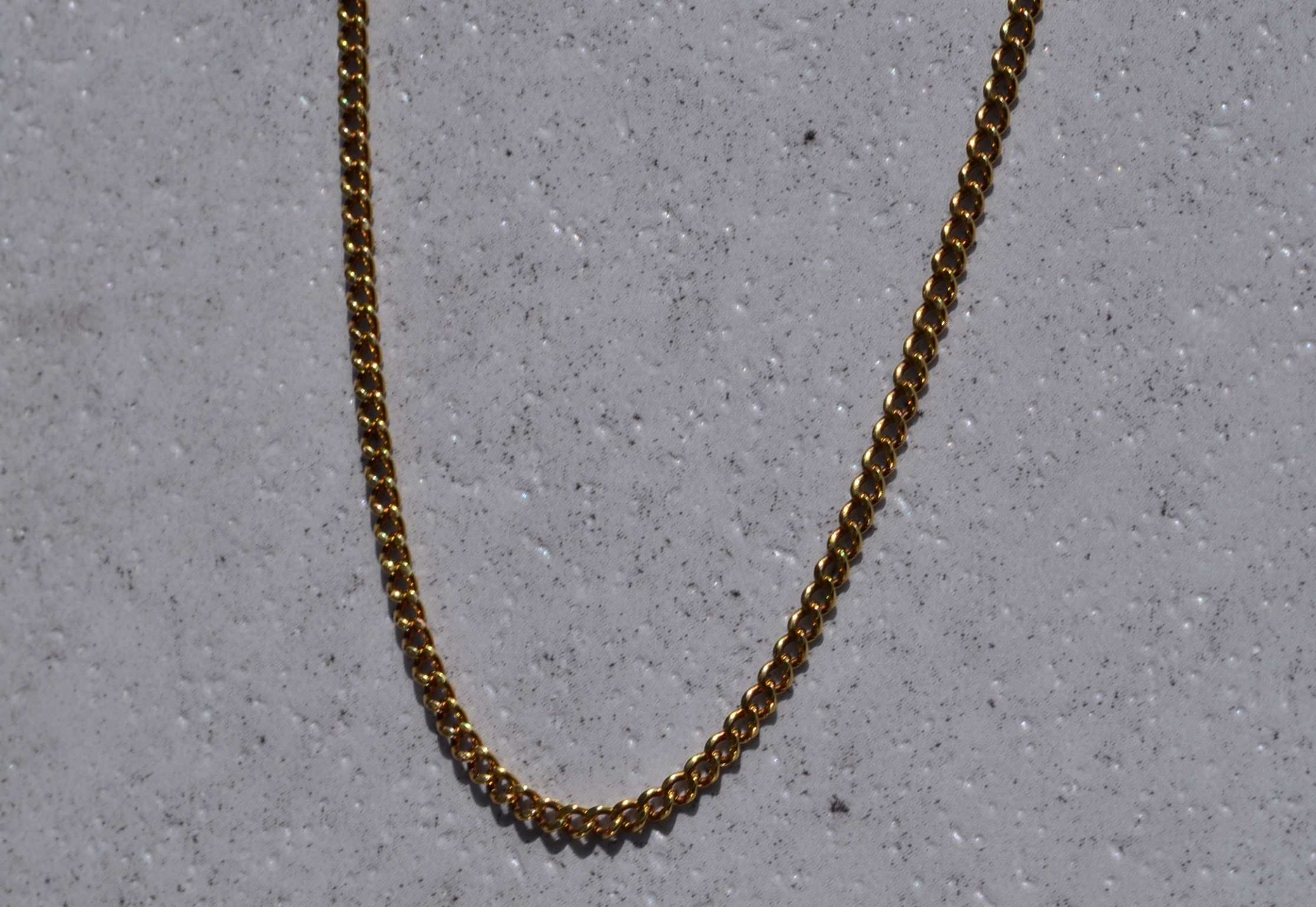 The Curb: Curb Link Style Chain in Yellow Gold - Image 3