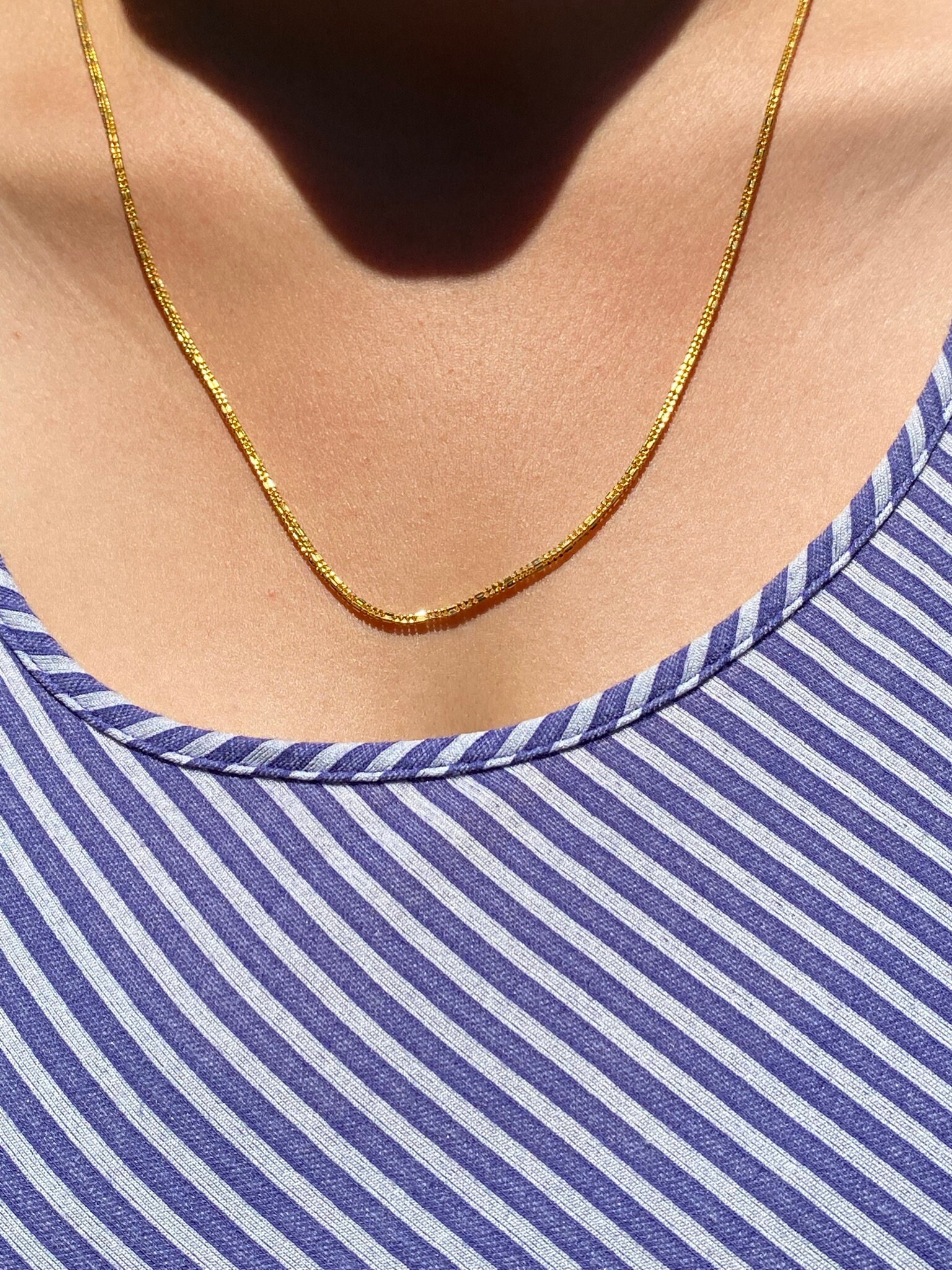 SOLD - The Ellington: 22 Karat Diamond Cut Necklace - Image 4