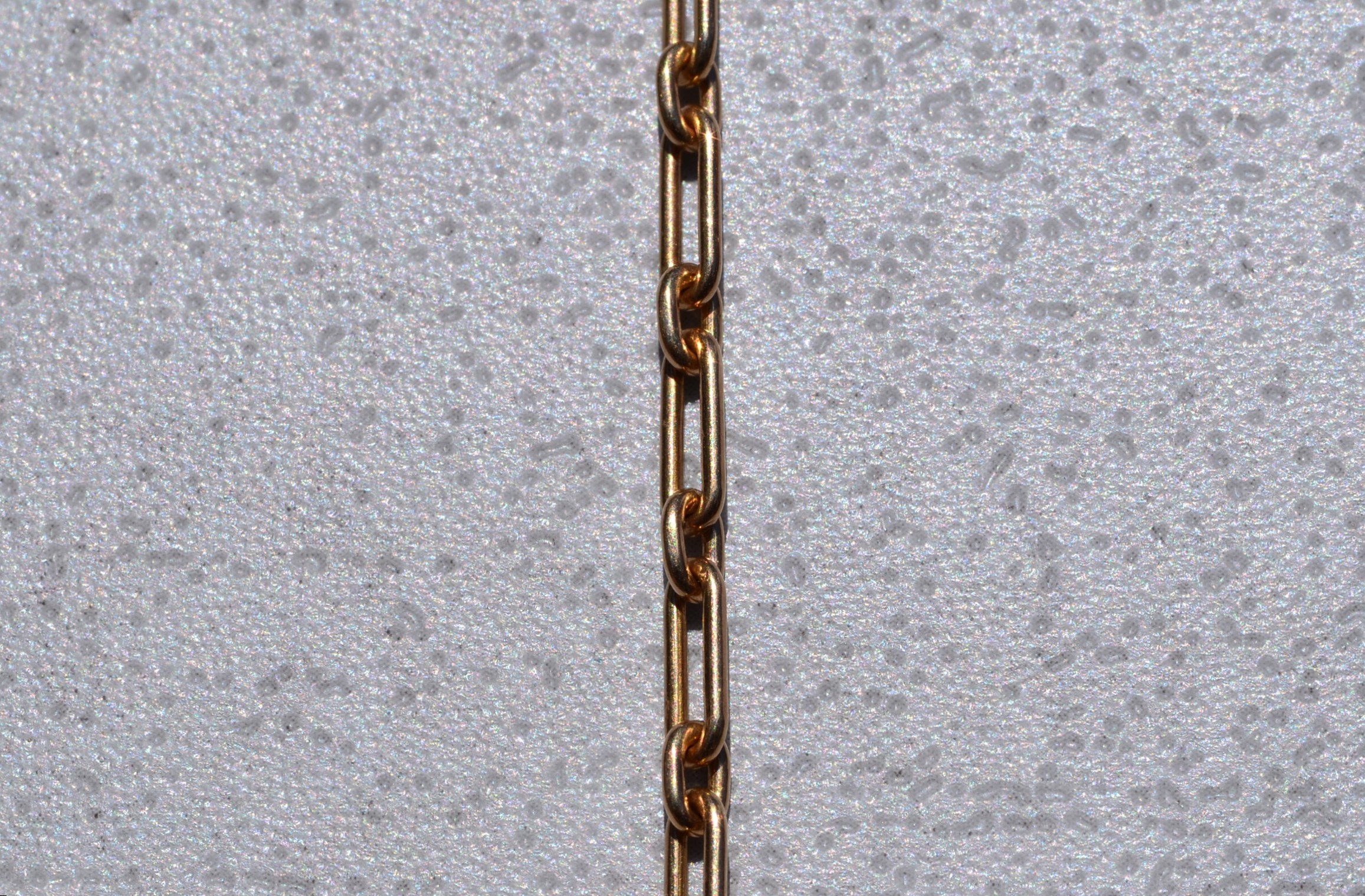 SOLD - The Elberta: Antique Rose Gold Specialty Paperclip Bracelet - Image 2