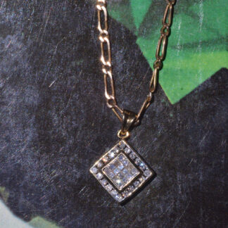 SOLD - The Maitland:  Yellow Gold Pendant set with 0.75 carats of Diamonds