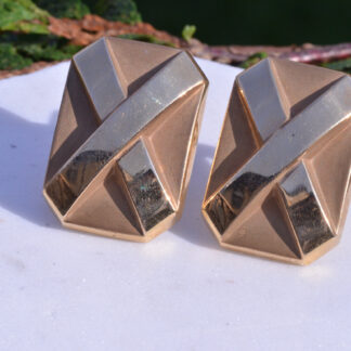 SOLD - The Exitos:  14 Karat Yellow Gold Statement Earrings