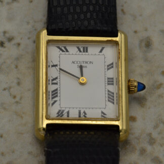 SOLD - The Annley:  Ladies Bulova Accutron in Yellow Gold