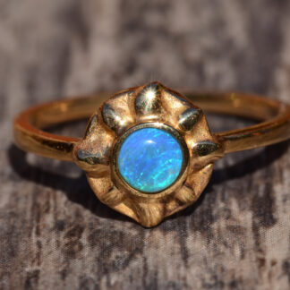 SOLD - The Juniata:  Simplistic Era Contemporary Opal Ring