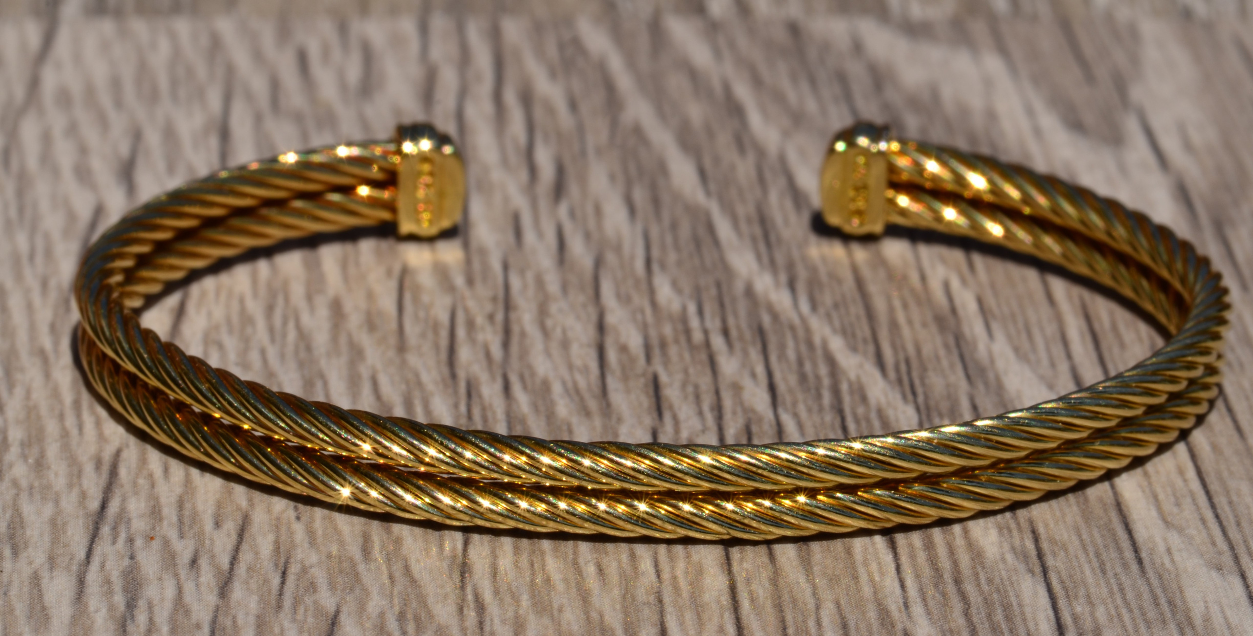 SOLD: The Astor Place: David Yurman Yellow Gold Cable Bangle Bracelet