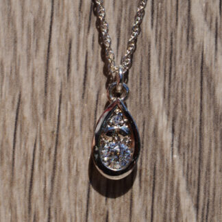 SOLD: The Halsband:  Old European Cut Diamond Pendant