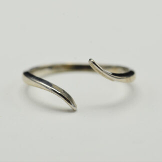 SOLD - 14 Karat White Gold Twist Style Band