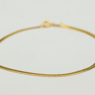 SOLD - The Tegmine:  Ladies Thin 14 K Yellow Gold Bracelet