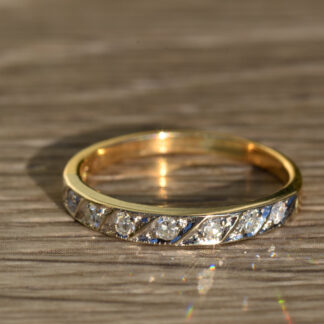 SOLD - The Donnica:  Vintage Ladies 14K Diamond Wedding Band