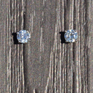 SOLD - Ladies 14K White Gold 0.24 CTW Diamond Stud Earrings