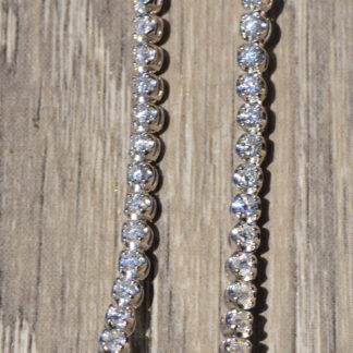 SOLD: The Sunset Junction: 18 Karat White Gold Riviera Necklace set with 11.25 Carats of Natural Diamonds