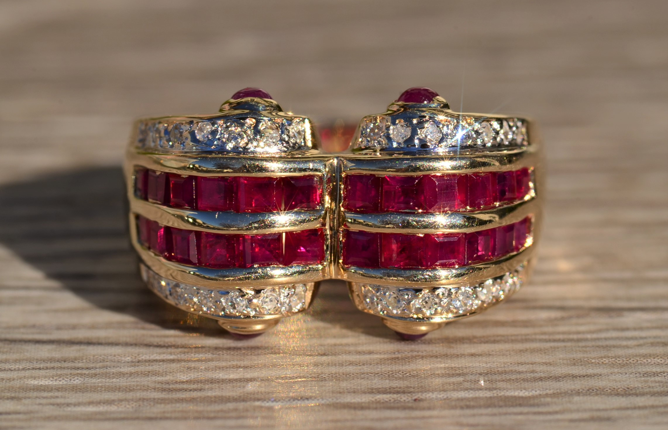 SOLD - The Walden: Natural Ruby and Diamond Statement Ring
