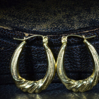 SOLD: The Cape May:  Vintage Hoop Earrings