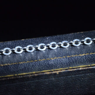 SOLD - The Vista:  White Gold Ankle Bracelet