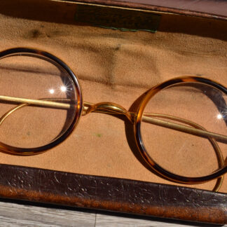 SOLD - The Lansdale:  Antique 18 Karat French Made Reading Glasses with 2x magnification